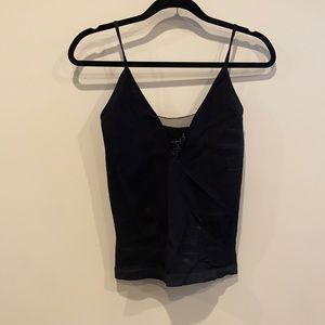 free people mesh vneck cami
